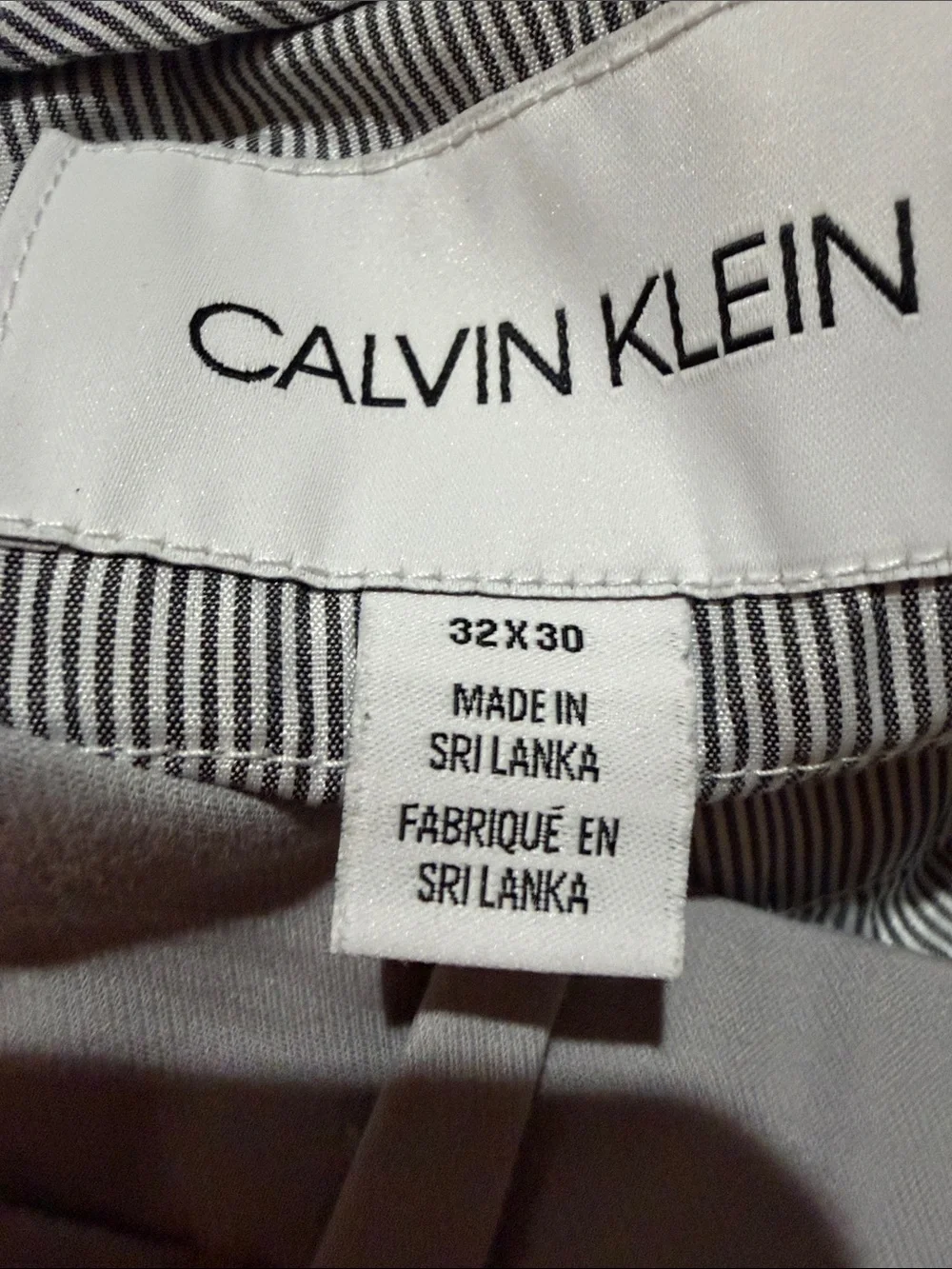 Calvin Klein Light Gray Straight Fit Chinos 32x30